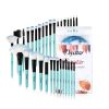 32pcs blue makeup brushes - default
