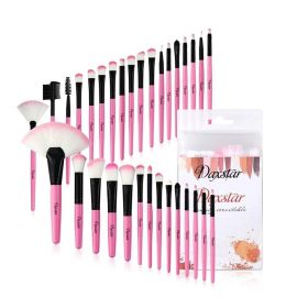 32pcs pink makeup brushes set - default