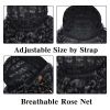 Black high-temperature silk wig women's short curly hair rose net chemical fiber headgear - MF05FF