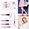 32pcs pink makeup brushes set - default