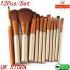 12pcs Makeup Brushes Set Pro Powder Foundation Eyeshadow Eyeliner Lip Brush Tool - default