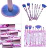 7pcs Crystal Makeup Brushes Kit Cosmetic Eyeshadow Powder Foundation Brush Set - default