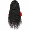HD Human Hair waterwave 10 14 16 20 30 Inch Waterwave Curly Half Transparent Glueless 4*4 Frontal 4x4 Lace Front Closure Wig - 24 Inches (609mm)(+$102