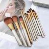 12pcs Makeup Brushes Set Pro Powder Foundation Eyeshadow Eyeliner Lip Brush Tool - default