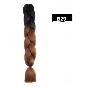 Color Big Braid African Chemical Fiber High Temperature Silk Wig Gradient (Option: B29)