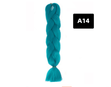 Color Big Braid African Chemical Fiber High Temperature Silk Wig Gradient (Option: A14)