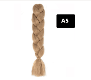 Color Big Braid African Chemical Fiber High Temperature Silk Wig Gradient (Option: A5)