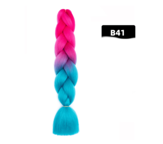 Color Big Braid African Chemical Fiber High Temperature Silk Wig Gradient (Option: B41)