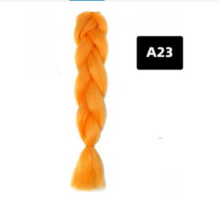 Color Big Braid African Chemical Fiber High Temperature Silk Wig Gradient (Option: A23)